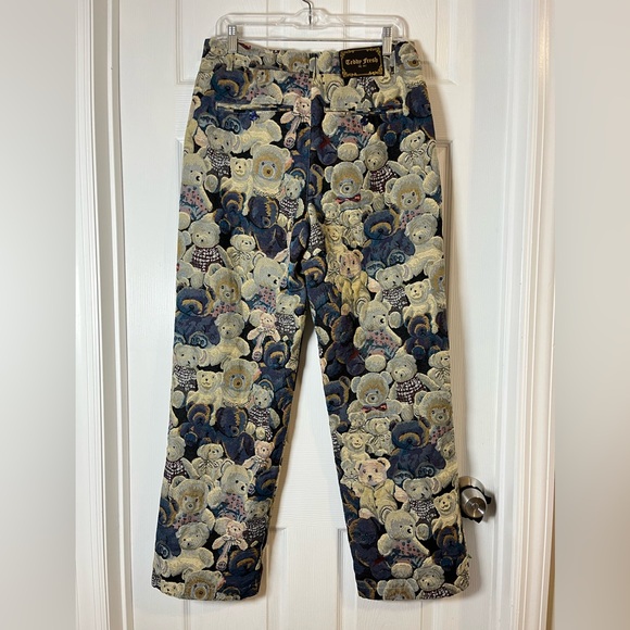 Teddy Fresh Men's Tapestry Trouser Pant Size 30 - Picture 5 of 15